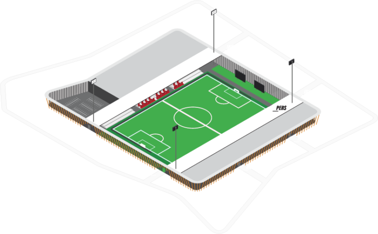 Plattegrond GS Staalwerken Stadion
