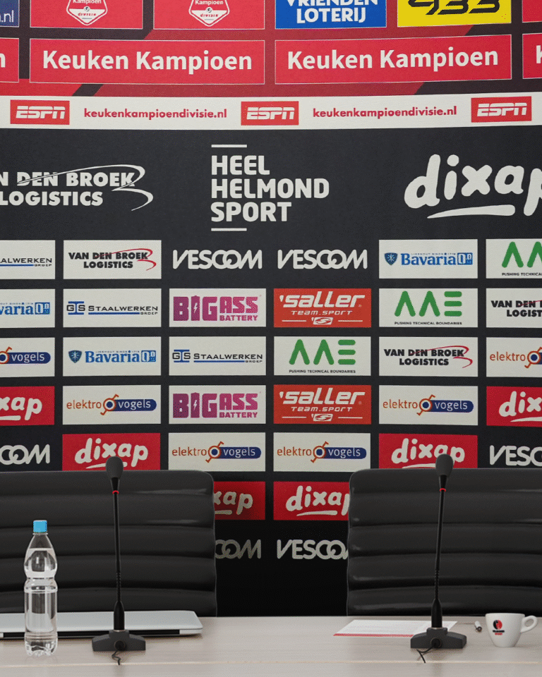 Interview Wall met sponsoren